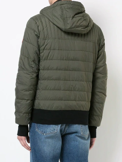 Shop Canada Goose Padded Hooded Jackets - Green
