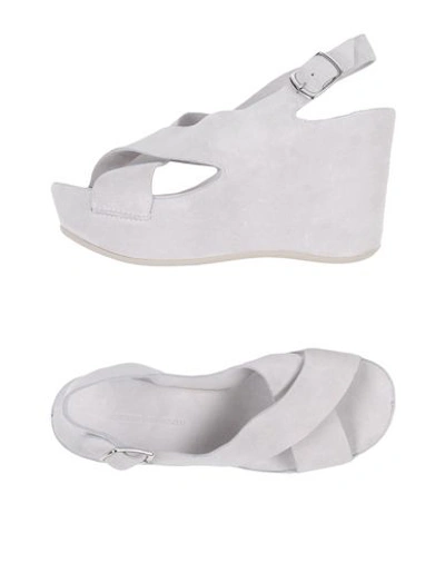 Shop Roberto Del Carlo Sandals In Light Grey