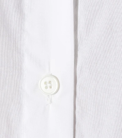Shop Ben Taverniti Unravel Project Cotton And Silk Top In White