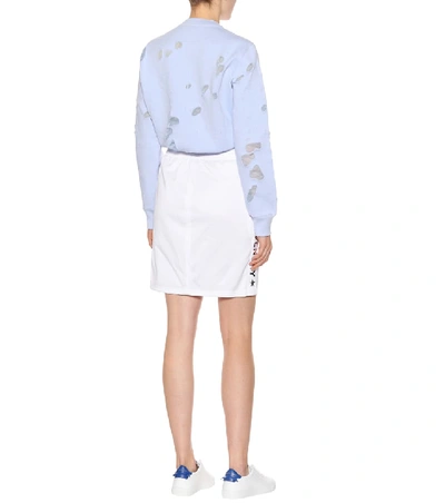 Givenchy White Logo Web Miniskirt In Female