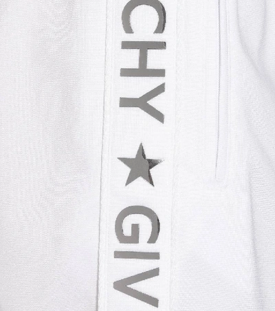 Givenchy White Logo Web Miniskirt In Female