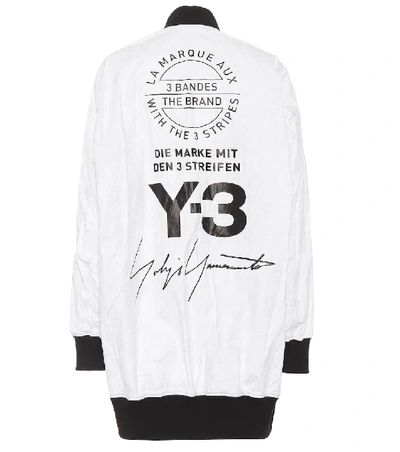 Shop Y-3 Reversible Printed Bomber Jacket In White