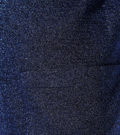 Shop Missoni Metallic Cardigan In Blue
