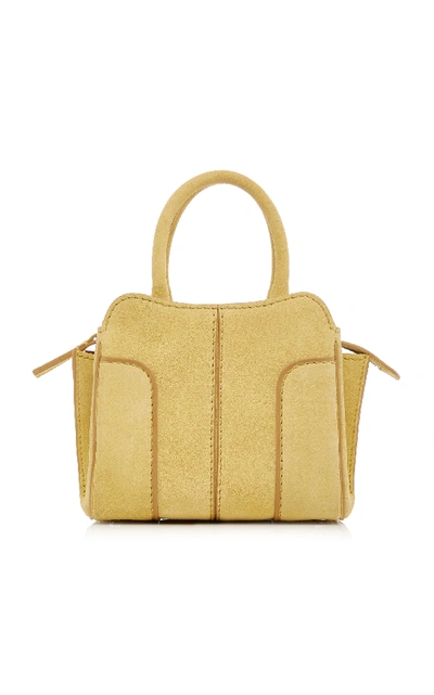 Shop Tod's M'o Exclusive Sella Bag Micro In Yellow