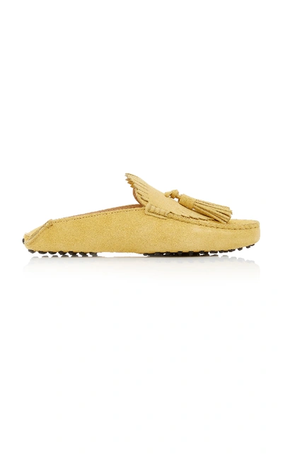 Shop Tod's M'o Exclusive: Gommini Sabot In Yellow