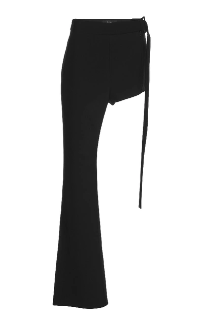 Shop Ellery Koolhaas Asymmetrical Flare Pant In Black