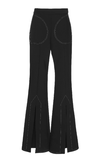 Shop Ellery Aalto Split Front Pant In Black