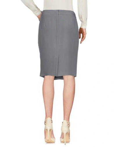 Shop Armani Collezioni Knee Length Skirt In Grey