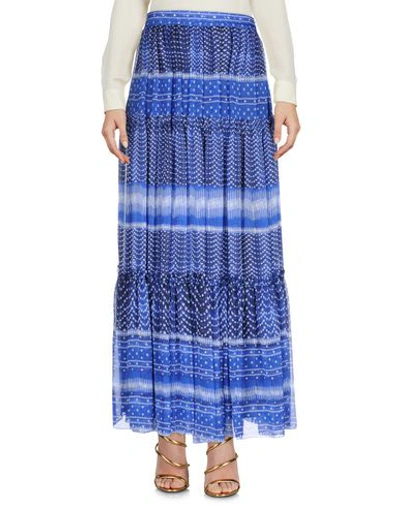 Shop Plein Sud Jeanius Maxi Skirts In Blue