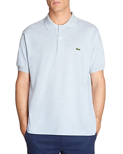 Shop Lacoste Classic Cotton Pique Regular Fit Polo Shirt In Mist Blue