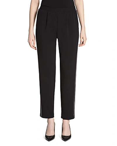 Shop Calvin Klein Piped Track Pants In Black