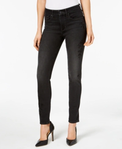 Shop Levi's 721 High-rise Skinny Embroidered Jeans In Lucky Day