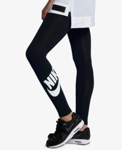 Shop Nike Sportswear Leg-a-see Leggings In Black/white
