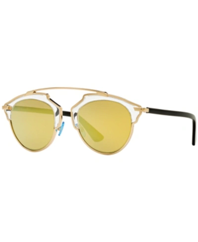 Shop Dior Sunglasses, Cd Soreal/s In Gold / Gold