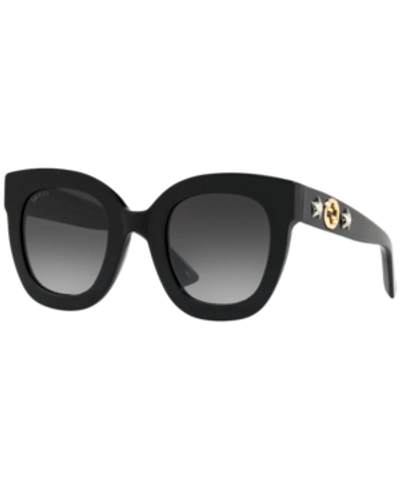 Shop Gucci Sunglasses, Gg0208s In Gray Gradient/black