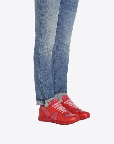 Shop Valentino Soul Am Sneaker In Rosso