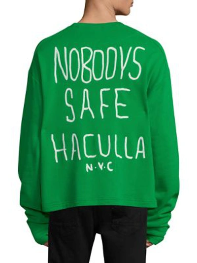Shop Haculla Graphic Cotton Sweatshirt In Green