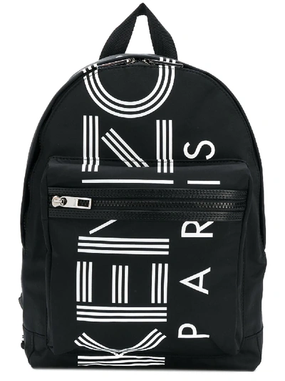 Shop Kenzo Logo Print Backpack