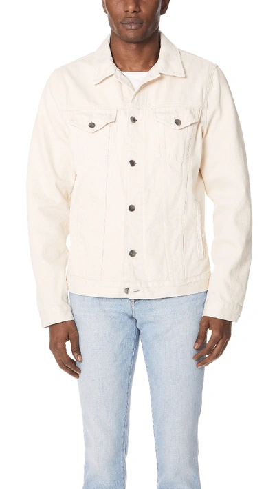 Shop Frame L'homme Denim Jacket In Langston White