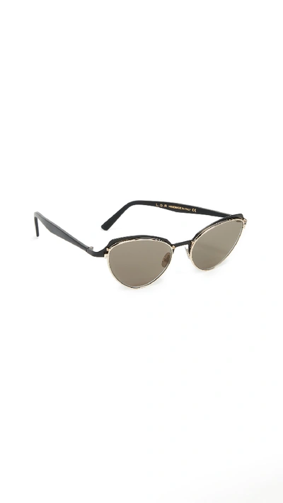 Shop Lgr Monarch Sunglasses In Matte Black/grey
