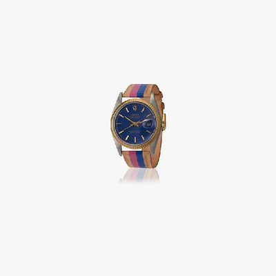 Shop La Californienne Deep Sea Rolex Watch In Blue