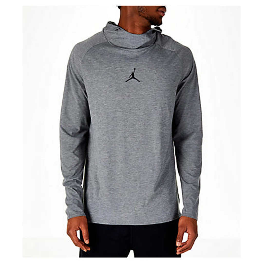 Nike Men s Air Jordan 23 Alpha Long sleeve Training Hoodie Grey ModeSens