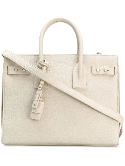 Shop Saint Laurent Sac De Jour Souple Small Tote In Neutrals