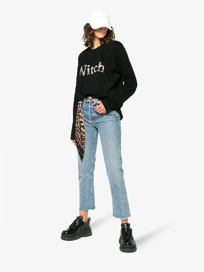 Shop Ashish Diamante Witch Top In Black