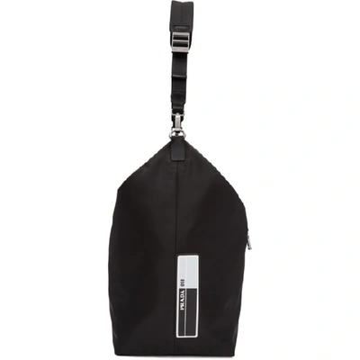Shop Prada Black Nylon Messenger Bag In F0002 Nero