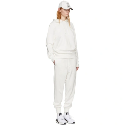 Shop Y-3 White Classic Logo Lounge Pants In Core White