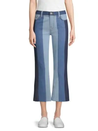 Shop 7 For All Mankind Ali Cropped Jeans In Patchwork Found