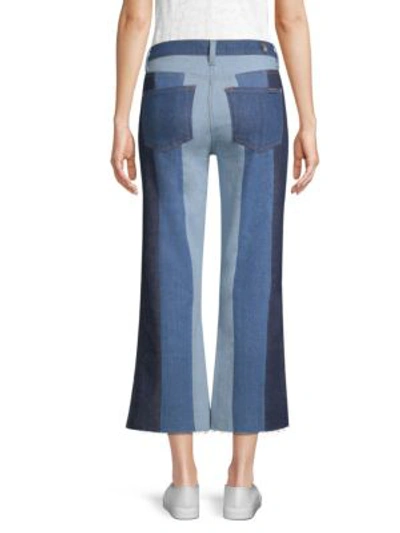 Shop 7 For All Mankind Ali Cropped Jeans In Patchwork Found