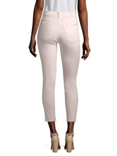 Shop 7 For All Mankind The Ankle Skinny Jeans In Pink Sunrise