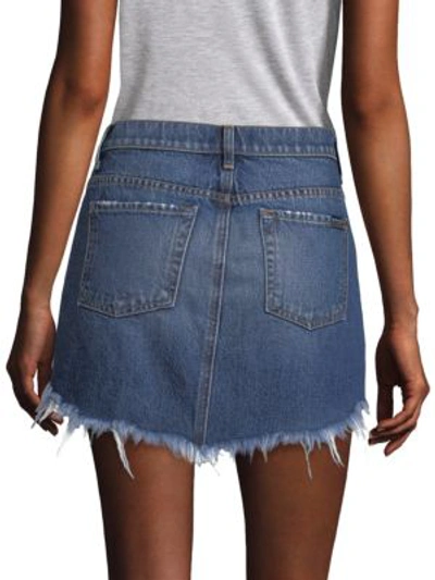 Shop 7 For All Mankind Distressed Denim Skirt In Montreal