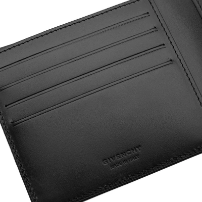 Shop Givenchy Stars Leather Billfold Wallet In Black