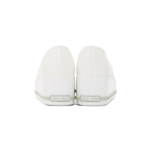 miu miu cap toe platform sneakers