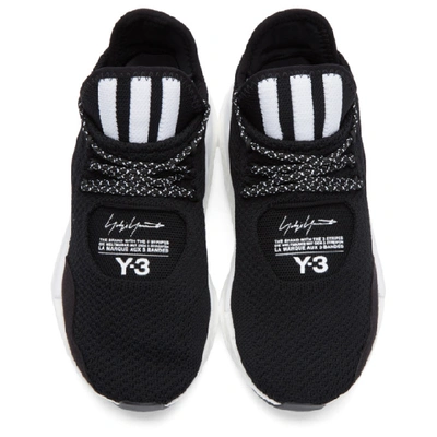 Y-3 BLACK SAIKOU BOOST SNEAKERS