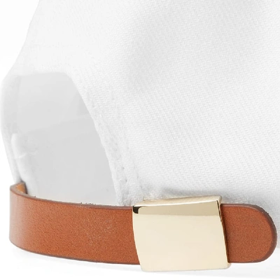 Shop Maison Kitsuné Parisien Baseball Cap In White