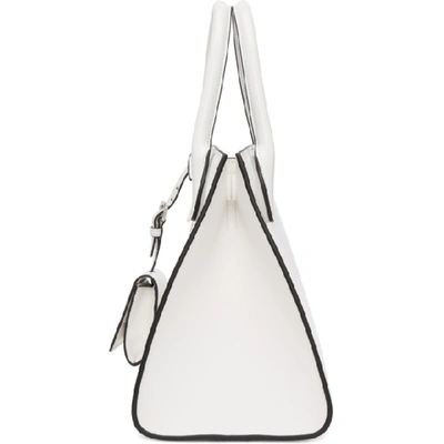 Shop Prada White Small Paradigm Bag