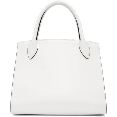 Shop Prada White Small Paradigm Bag