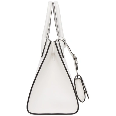 Shop Prada White Small Paradigm Bag