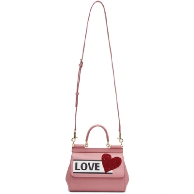Shop Dolce & Gabbana Dolce And Gabbana Pink Love Sicily Bag In 8h401 Rosa