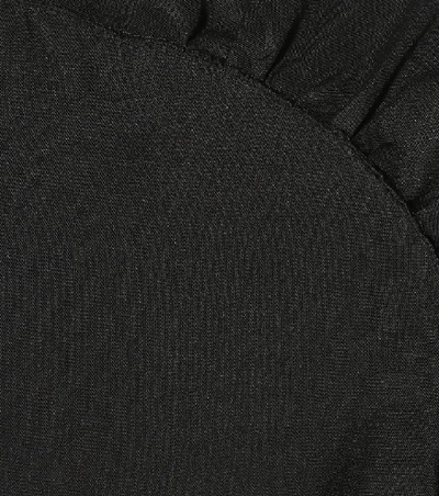 Shop Saint Laurent Tassel-trimmed Blouse In Black