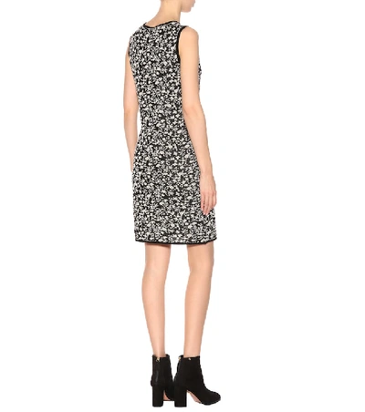 Shop Max Mara Park Floral Jacquard Dress In Black