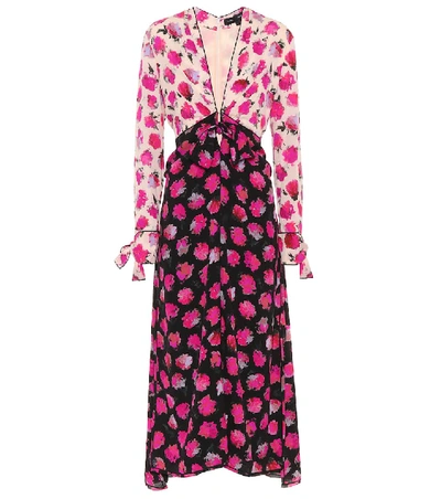 Shop Proenza Schouler Floral-printed Silk Midi Dress