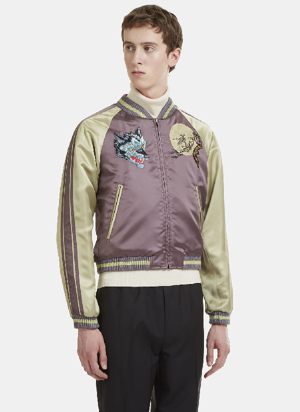 gucci satin bomber jacket