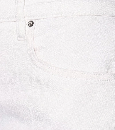 Shop Victoria Victoria Beckham Mini Flare Cropped Jeans In White