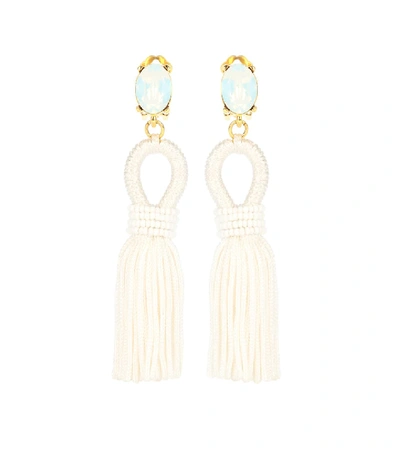 Shop Oscar De La Renta Clip-on Tassel Earrings In Female