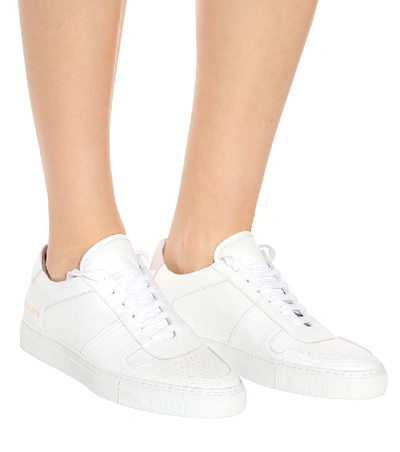 Shop Common Projects Bball Leather Sneakers In Female