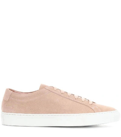 Shop Common Projects Original Achilles Leather Sneakers In Pink